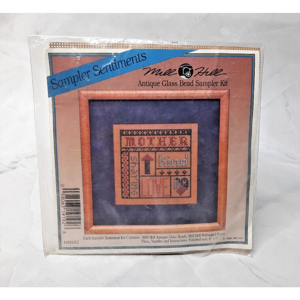Vintage Mill Hill Antique Glass Bead Sampler Kit MHSS2 Mother 6x6